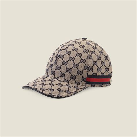 Gucci Casquette en toile Original GG avec bande Web